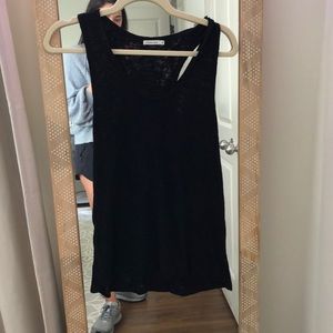 Black tank top